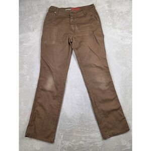 Dickies Flex Work Pants Mens‎ 32x34 Brown Regular Fit Straight Leg Canvas